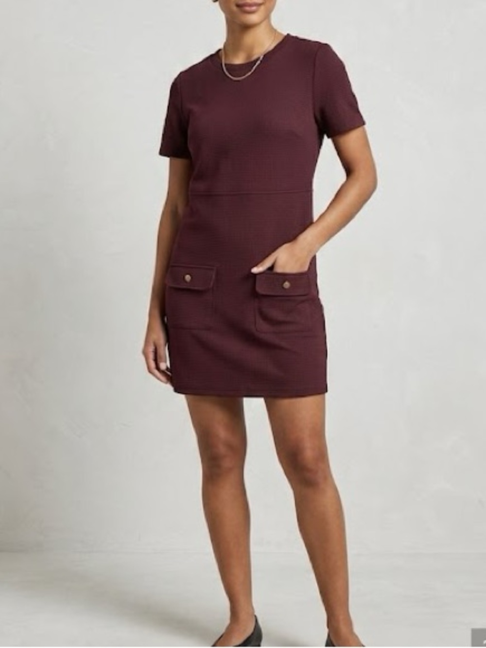 Chic Maroon Mini Dress